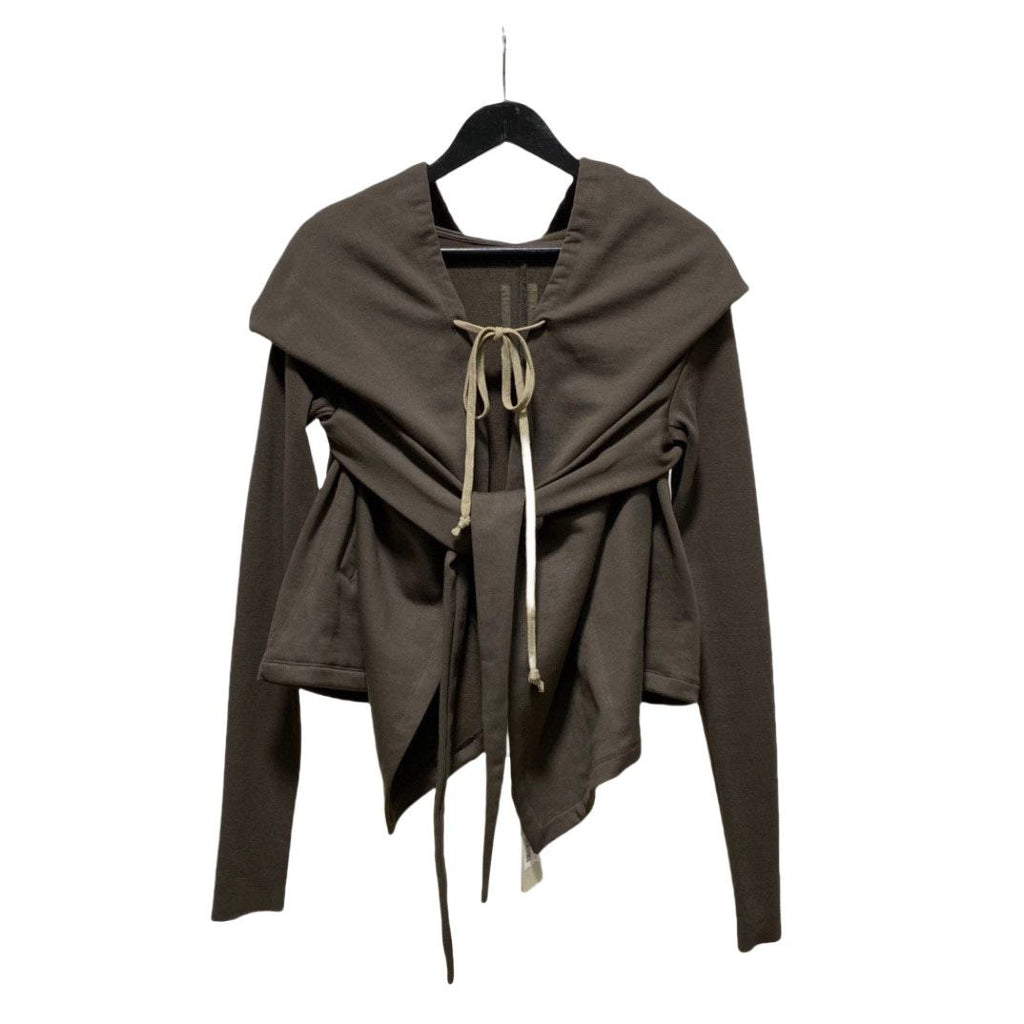 Rick Owens DRKSHDW Irregularly Cut Hooded Coat