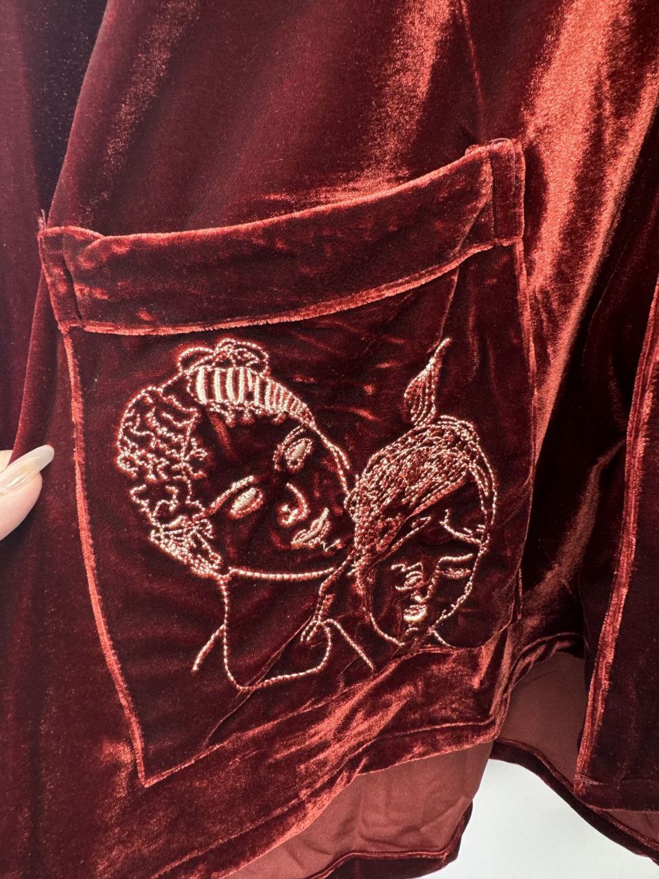 ERD Velour Shirt Jacket