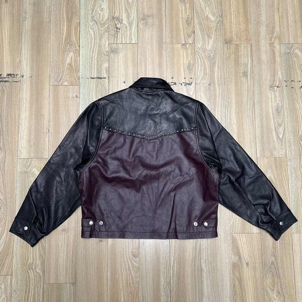 ERD Two Tone Western Leather Jacket