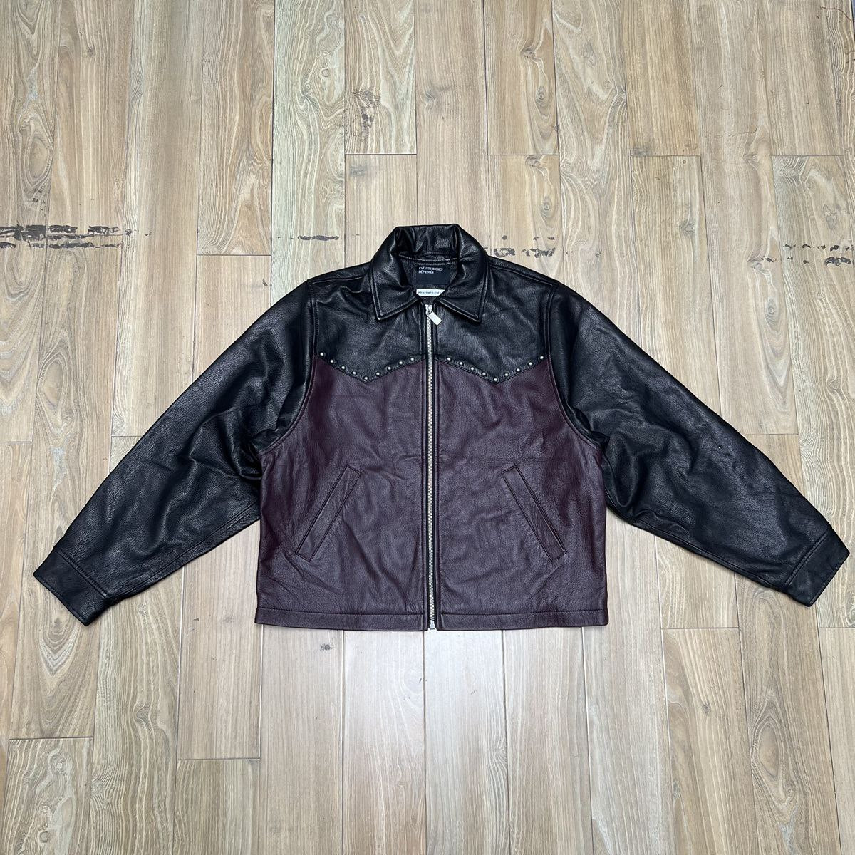 ERD Two Tone Western Leather Jacket