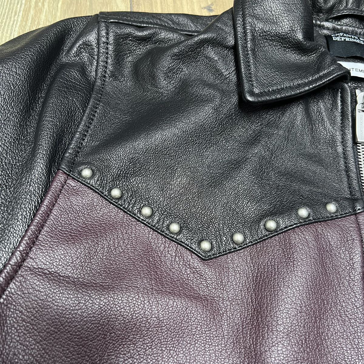 ERD Two Tone Western Leather Jacket