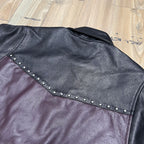 ERD Two Tone Western Leather Jacket