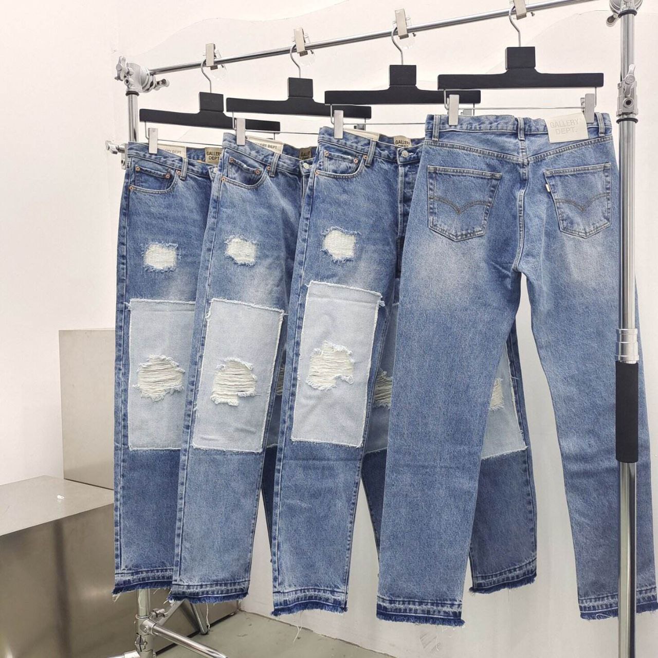 Gallery Dept Regular Fit Distressed Jeans