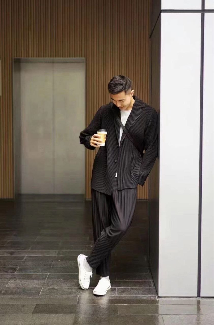 Issey Miyake Pleated Blazer