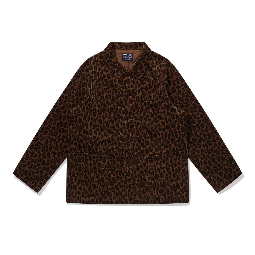 Jelado Corduroy Leopard Print Coat