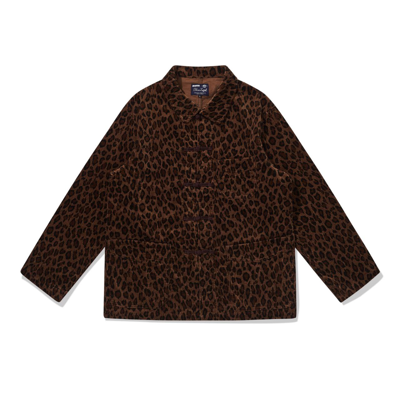 Jelado Corduroy Leopard Print Coat