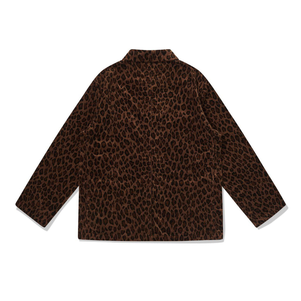 Jelado Corduroy Leopard Print Coat