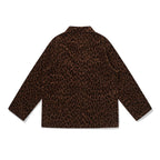 Jelado Corduroy Leopard Print Coat