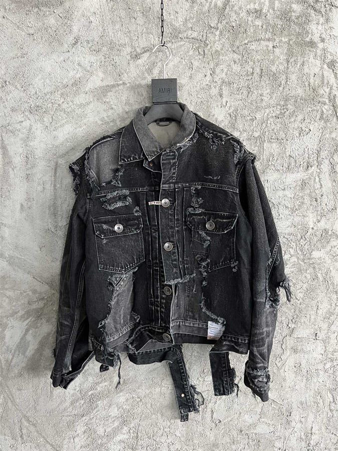 Maison Mihara Yasuhiro 24FW Destroyed Denim Jacket