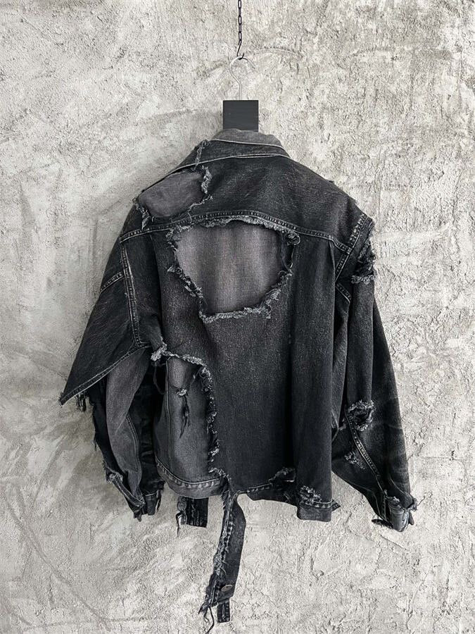 Maison Mihara Yasuhiro 24FW Destroyed Denim Jacket