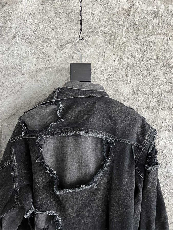 Maison Mihara Yasuhiro 24FW Destroyed Denim Jacket