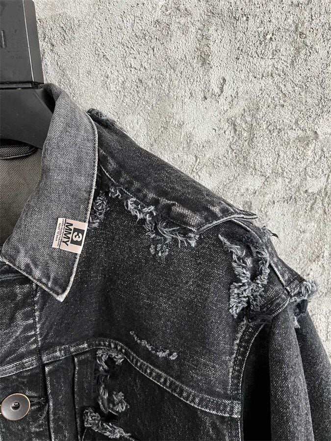 Maison Mihara Yasuhiro 24FW Destroyed Denim Jacket