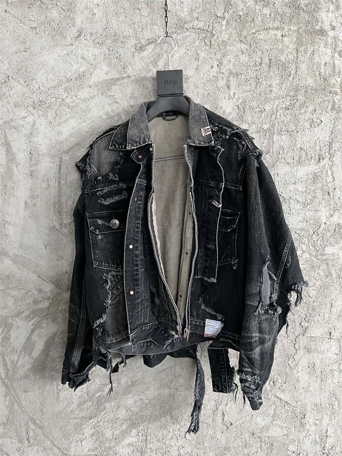 Maison Mihara Yasuhiro 24FW Destroyed Denim Jacket