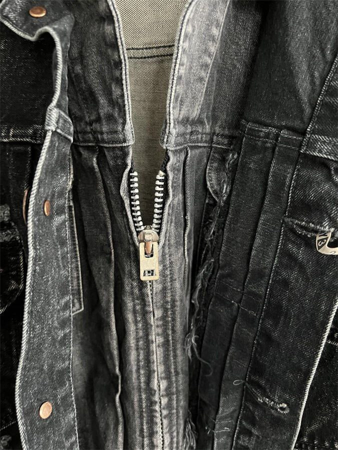 Maison Mihara Yasuhiro 24FW Destroyed Denim Jacket