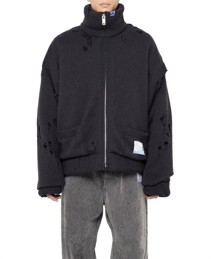 Maison Mihara Yasuhiro Padded Zip-Up Cardigan
