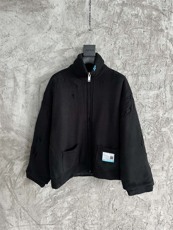 Maison Mihara Yasuhiro Padded Zip-Up Cardigan