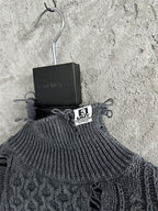 Maison Mihara Yasuhiro Destroyed Turtleneck Sweater