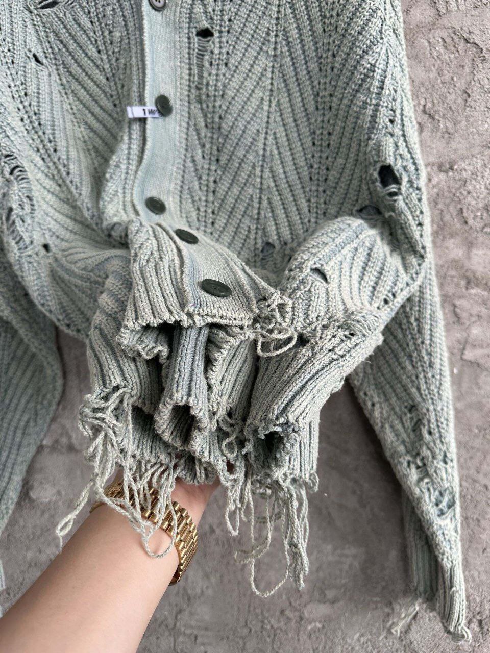 Maison Mihara Yasuhiro Destroyed Cardigan