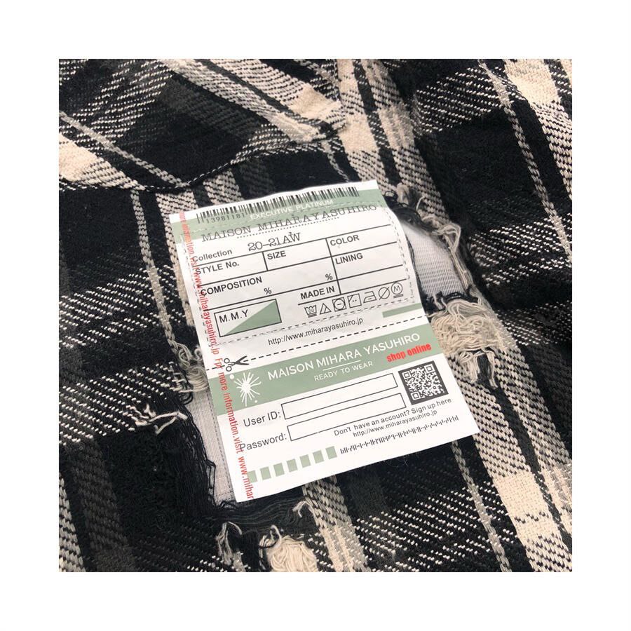 Maison Mihara Yasuhiro Plaid Flannel Shirt