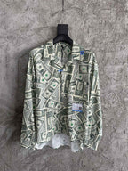 Maison Mihara Yasuhiro Rayon Cotton Blend Dollar Bill Shirt