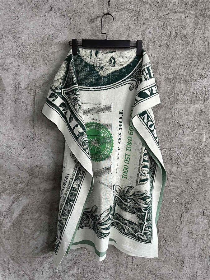 Maison Mihara Yasuhiro Dollar Bill Scarf