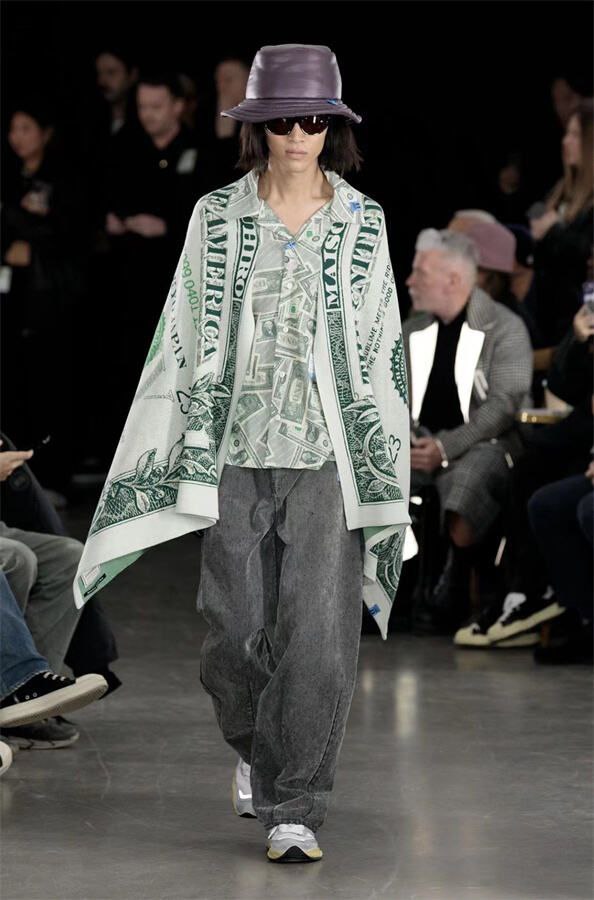 Maison Mihara Yasuhiro Dollar Bill Scarf