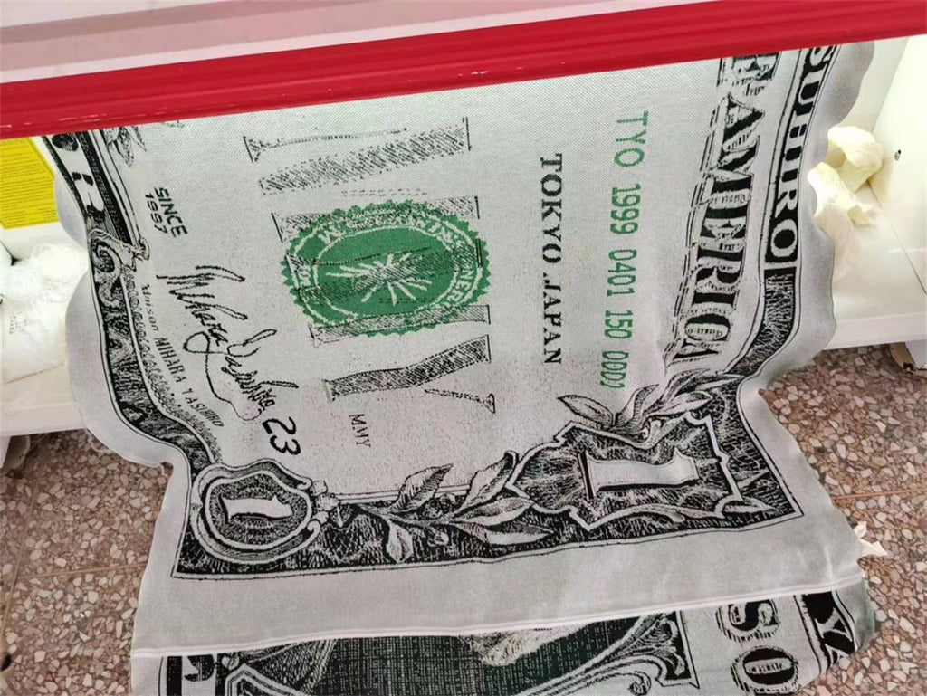 Maison Mihara Yasuhiro Dollar Bill Scarf