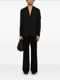 Maison Margiela Collarless Poplin Wool Jacket