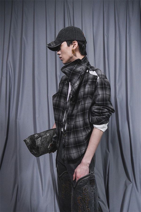 Y/Project Snap-Off Flannel Shirt