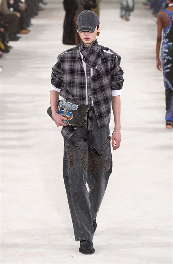 Y/Project Snap-Off Flannel Shirt