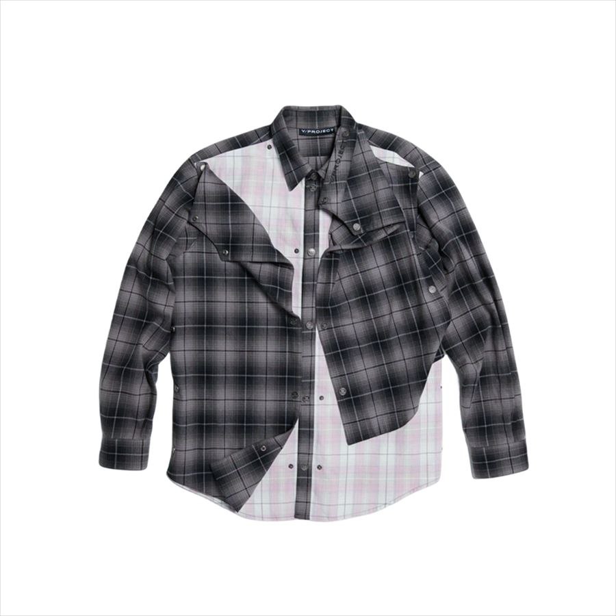 Y/Project Snap-Off Flannel Shirt