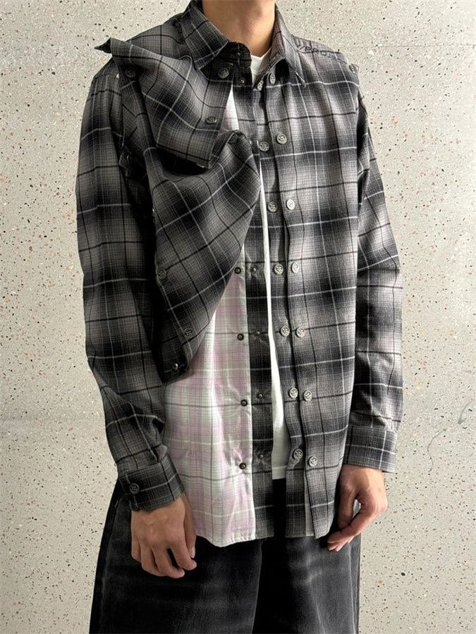 Y/Project Snap-Off Flannel Shirt