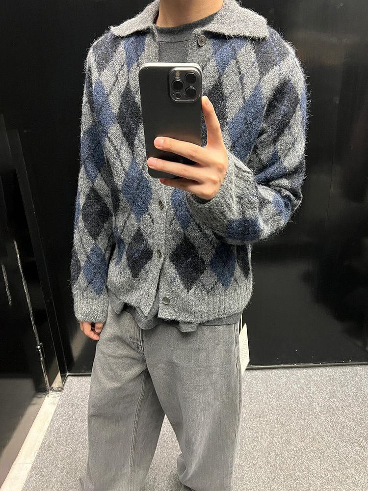 Our Legacy Argyle Knit Sweater