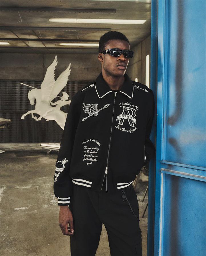 Represent Zip-Up Bomber Jacket