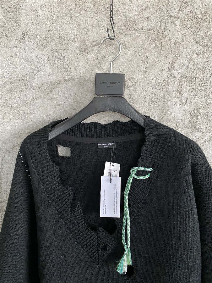 Raf Simons FW16 V-Neck Wool Sweater