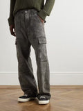 Rick Owens DRKSHDW Cotton Moleskin Cargo Trousers