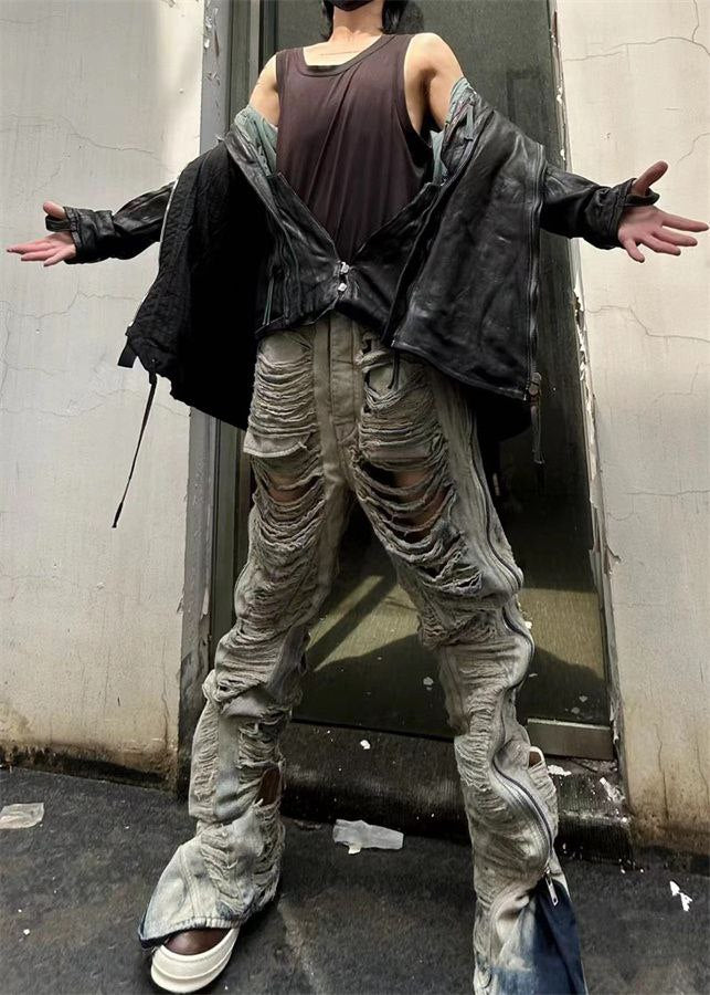 Rick Owens DRKSHDW Blue Bolan Banana Jeans