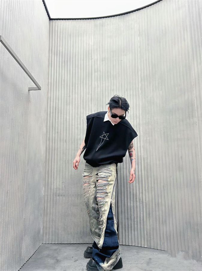 Rick Owens DRKSHDW Blue Bolan Banana Jeans