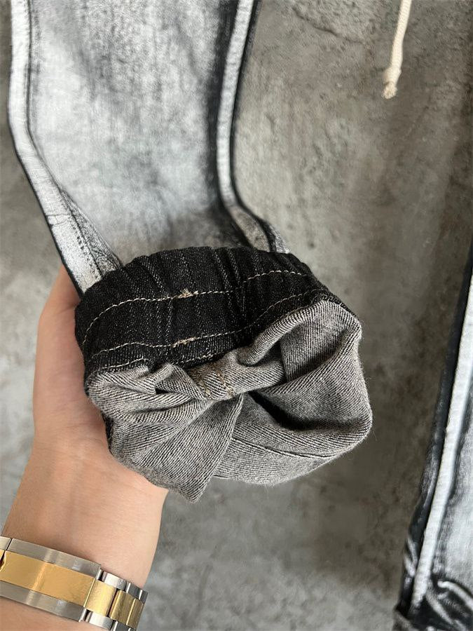 Rick Owens DRKSHDW Black & White Creatch Cargo Pants