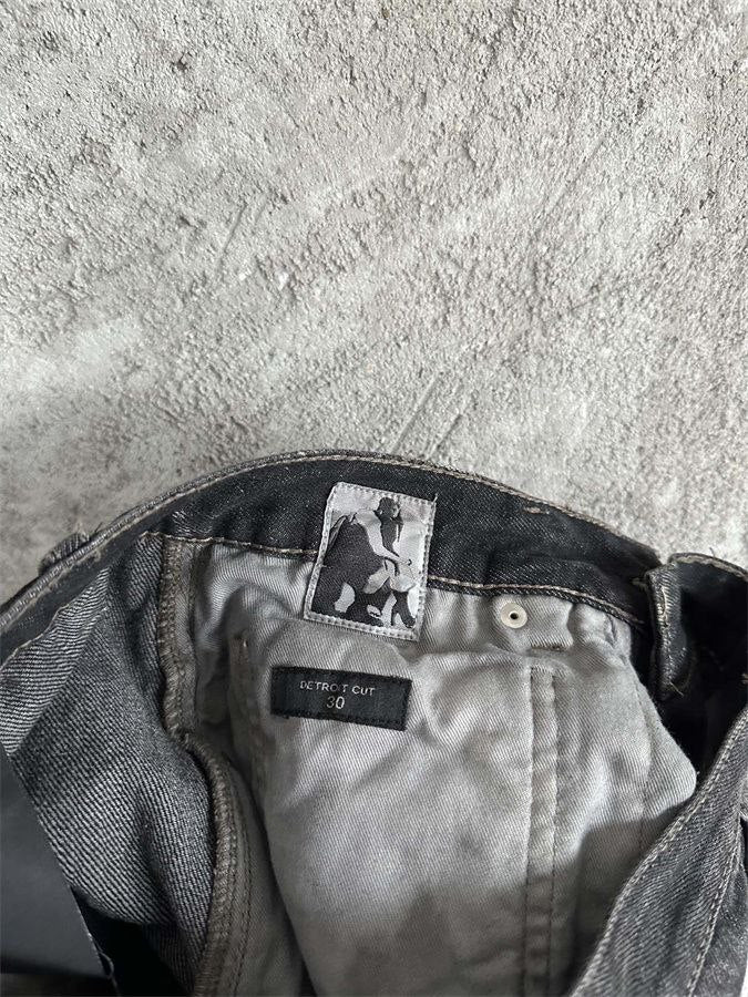 Rick Owens Bolan Zip-Detailed Flared Jeans