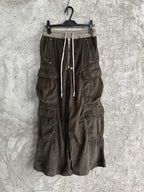 Rick Owens Corduroy Wide Cargo Pants