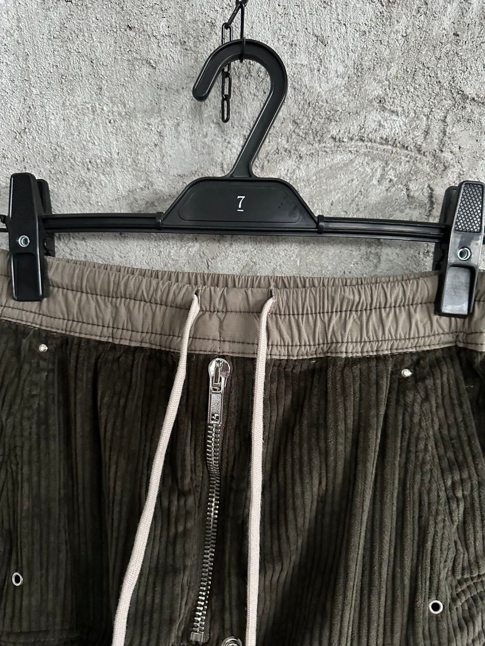 Rick Owens Corduroy Wide Cargo Pants