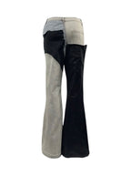 Rick Owens DRKSHDW Black & Taupe Strobe Jeans