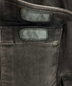 Rick Owens Gunmetal Cargobelas Denim Cargo Pants