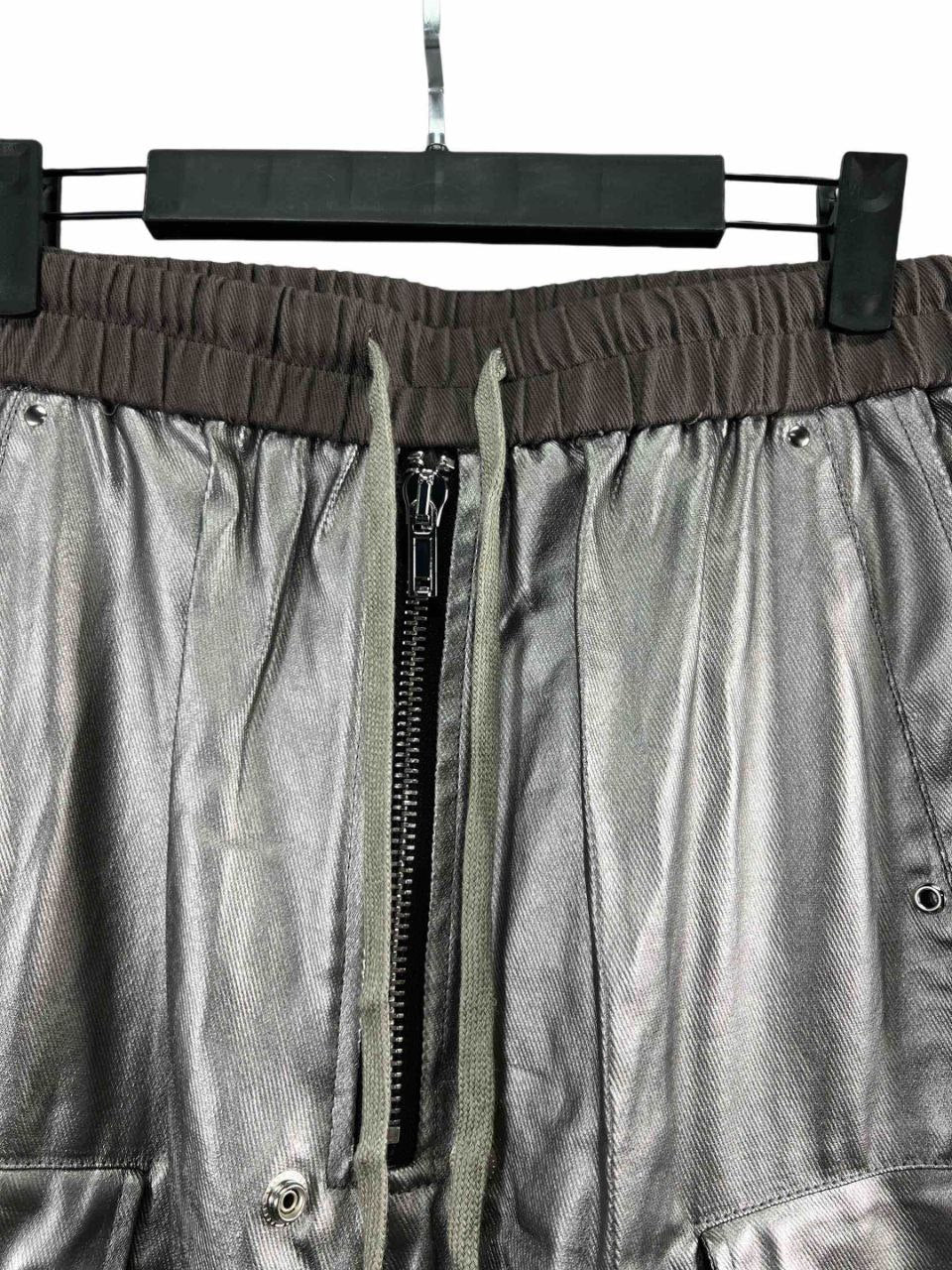 Rick Owens Gunmetal Cargobelas Denim Cargo Pants