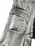 Rick Owens Gunmetal Cargobelas Denim Cargo Pants