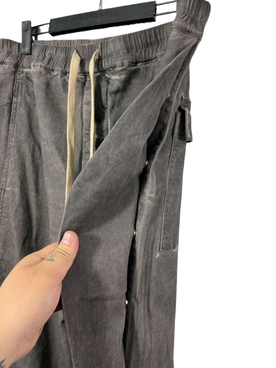 Rick Owens DRKSHDW Pusher Wide-Leg Poplin Trousers