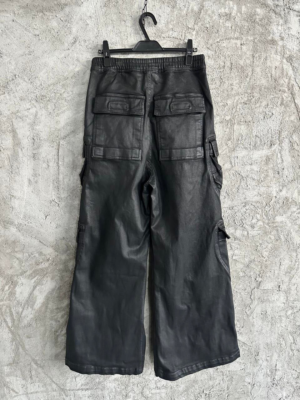 Rick Owens Waxed Double Cargo Jumbo Belas Pants