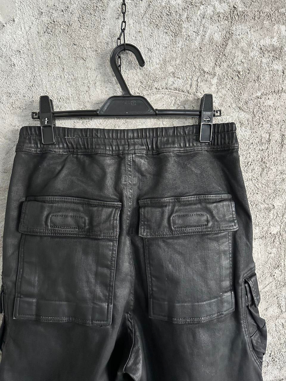 Rick Owens Waxed Double Cargo Jumbo Belas Pants