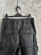 Rick Owens Waxed Double Cargo Jumbo Belas Pants